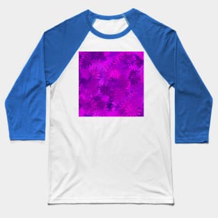 Purple Daisies Baseball T-Shirt